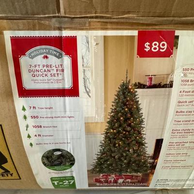 276: Holiday Time 7’ Multi Mini Lights Christmas Tree 