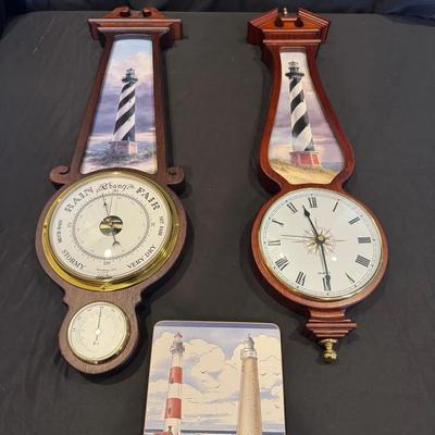 215: Danbury Mint Lighthouse Collection(Weather Vane, Click And Key Holder )