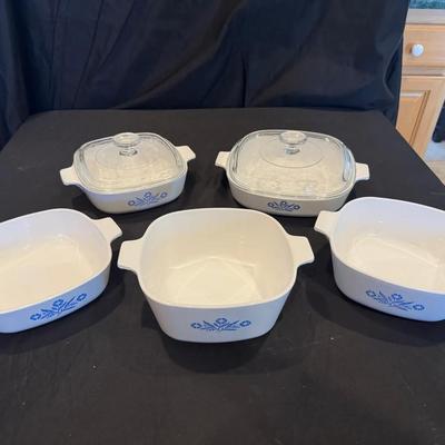 201 : Vintage Corning Ware  Cornflower Blue Patter 