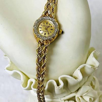 “Jaguar” 14K Gold Ladies Watch