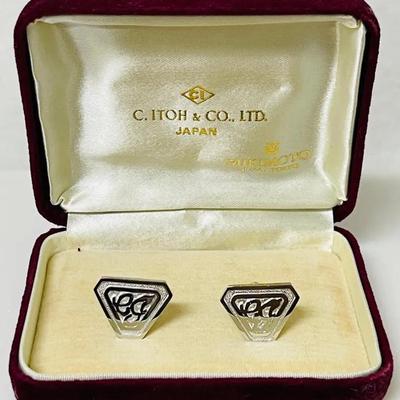Vintage “Silver” Cuff Links from Japan 
