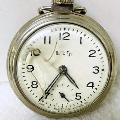 “Westclox” Bulls Eye Vintage Pocket Watch