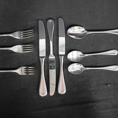 9pc Libbey 18/10 Stainless Flatware Set