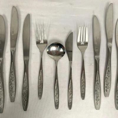 Ekco Eterna Rose Catillion Flatware 