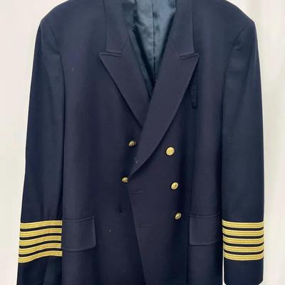 Vintage US Navy Male Officers Blue Coat 