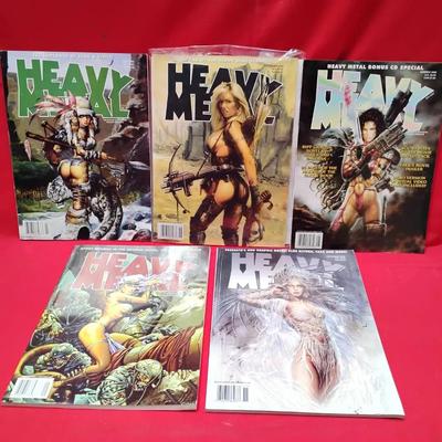 Vintage Heavy Metal Magazine Lot - 5 Issues
