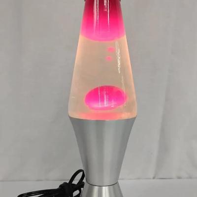 Vintage Red Lava Lamp Lot - Silver Base/Cap 