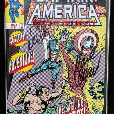 Artist Signed Captain America: Sentinel of Liberty #2 "The Battling Invaders"