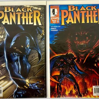 Lot of 2 Marvel Comics – Black Panther: The Knights #1 & #2 (2001, Direct Editions)