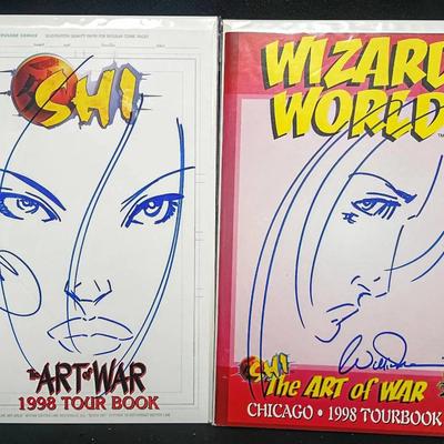 Shi: The Art of War 1998 Tour Book Pair (Signed & Sketched)