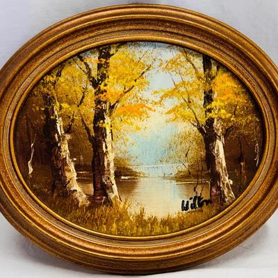 Autumn Birches by the Water