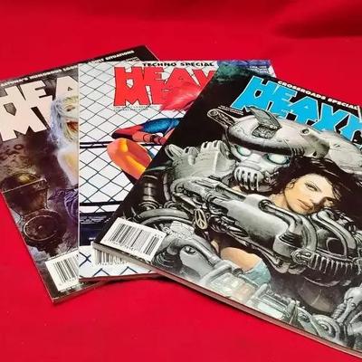 Vintage Heavy Metal Magazine Lot (3 Issues)