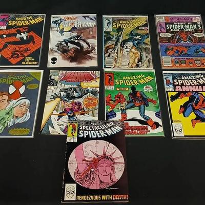 9 Marvel Comics-Amazing Spiderman- Web Of Spiderman + more