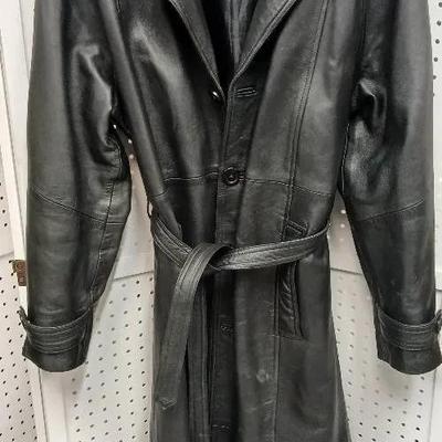 Full Length Leather Coat 