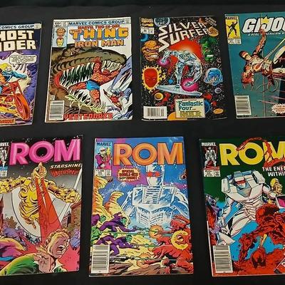 Vintage Rom-GI Joe- Ghost Rider- Silver Surfer Comics
