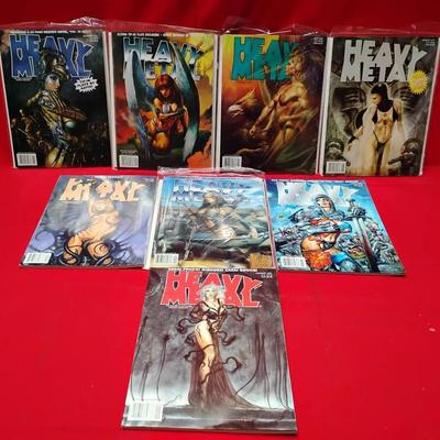 Heavy Metal Magazine Comic Book Lot (8 Issues) from 2001