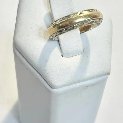 14K Gold Wedding Band Ring Men’s Size 6 (4.49g) 