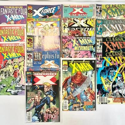 Marvel X-Men Crossover & Classic Comics Lot – Fantastic Four, X-Force, X-Factor, and More