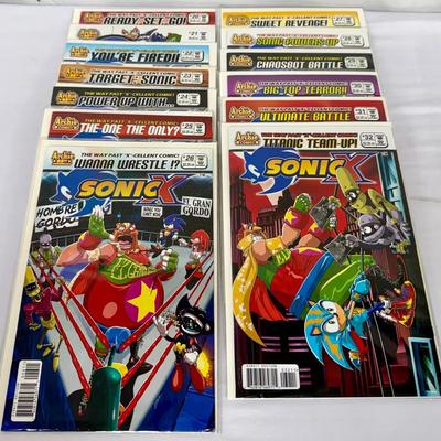 Archie Sonic X Comics Lot #20–32 (13 Issues) Bagged & Boarded – Complete Story Arc