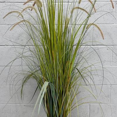 #3 Tall Faux Dogtail / Onion Grass Floor Plant in Pot – 4.9 ft Indoor Décor