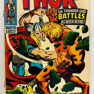 Vintage Marvel Comics The Mighty Thor #166 (July 1969) Jack Kirby Cover, 15¢ Silver Age