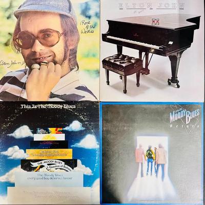 Elton John & The Moody Blue 12” Vinyl Records 