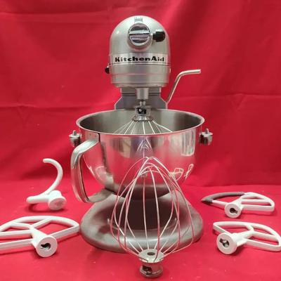 KitchenAid Commercial Mixer Lot - Bowl-Lift Design & Attachments
