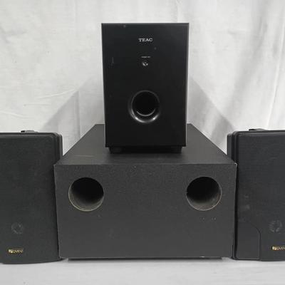 Mixed Audio Speaker Bundle: Bose Acoustimass Subwoofer & More