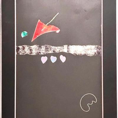 Abstract Mixed-Media Artwork