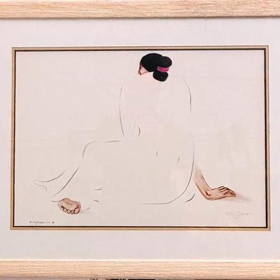 Signed, Serene Female Figure by R.C. Gorman