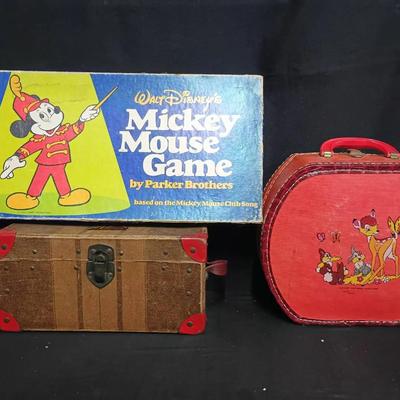 Vintage Walt Disney Character Game & Child’s Travel Case Collection