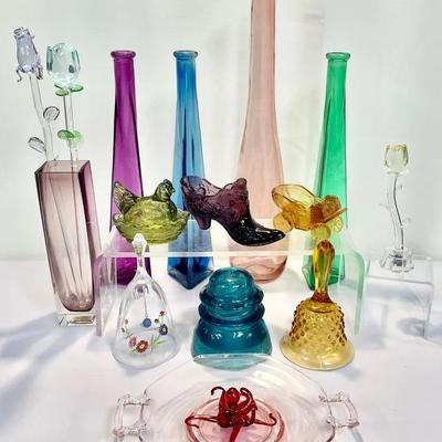 Vintage Decorative Glass Figurines, Vases And More