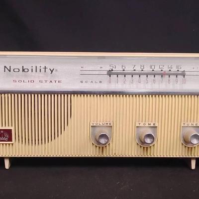 Vintage Nobility Solid State AM Radio - Mid-Century Collectible