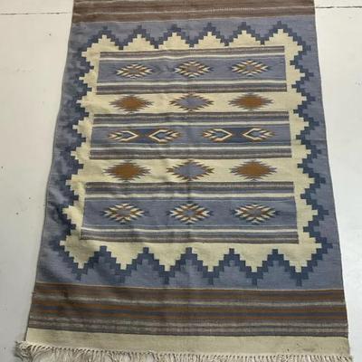 Handwoven Zapotec Style Area Rug