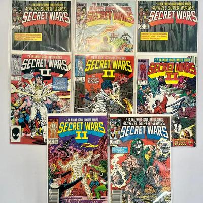 (4) Marvel Super Heroes Secret Wars And (4) Secret Wars 2