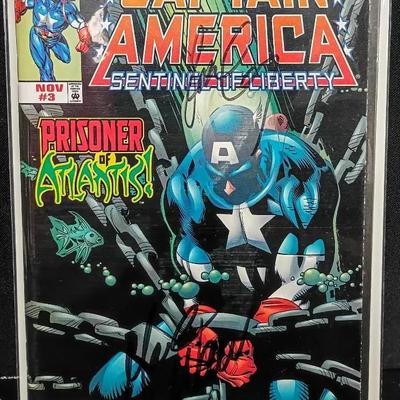 Signed Captain America: Sentinel of Liberty #3 “Prisoner of Atlantis!”