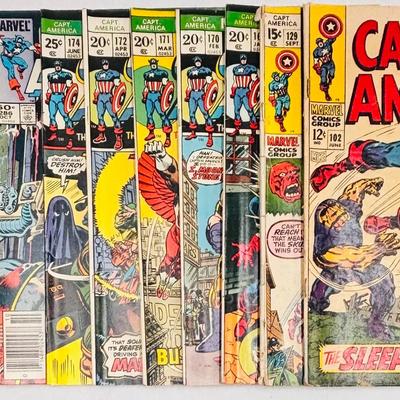 Vintage Captain America Comic Lot (1968–1983) – Marvel Comics