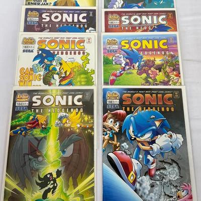Archie Sonic the Hedgehog Comics Lot #181–188 (8 Issues) Bagged & Boarded