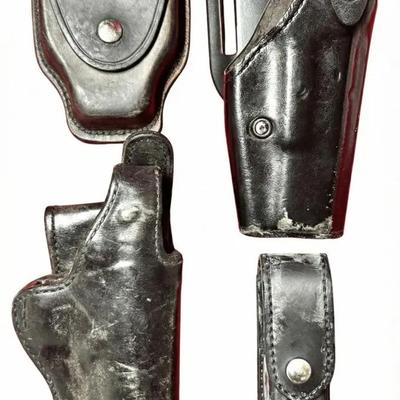 Four Leather Holsters