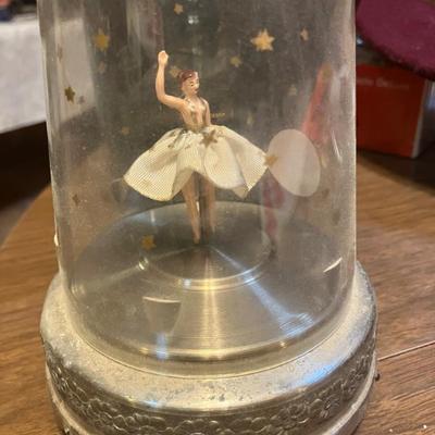Sale Photo Thumbnail #32: Vintage dancing ballerina music box 