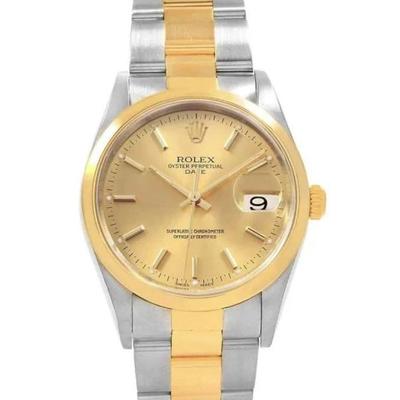 Gold stainless Rolex
