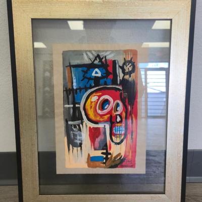 Basquait mixed media