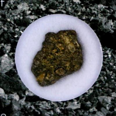 Meteor fragment with certificate