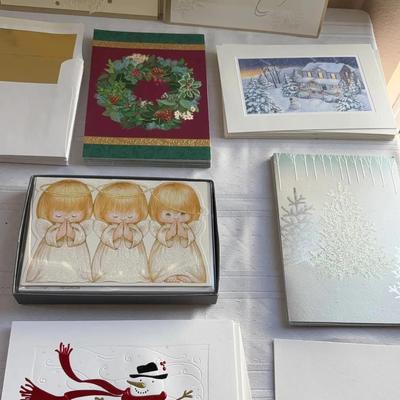 64 Hallmark Christmas Cards. With Gold Foil Envelopes. 