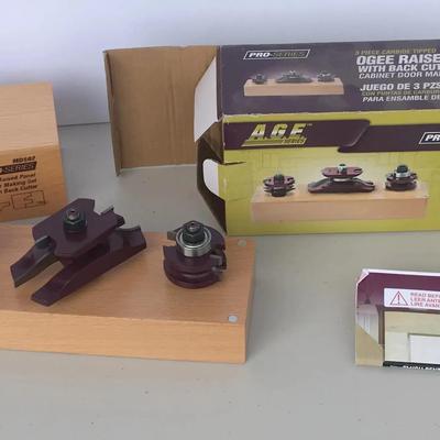 Pro-series 3 Piece Carbide Tipped Ogee Raised Panel with Back Cutter