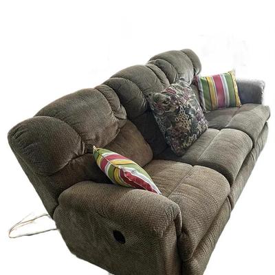 Brown Recliner Sofa With Pillows *Shippable W/ White Glove*