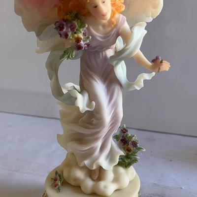 Seraphim Classics. Angel Of Peonies.  With Base. 