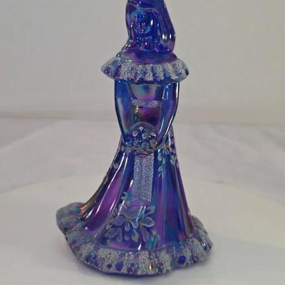 Fenton Cobolt Blue Carnival Glass Bridesmaid 