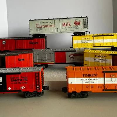8 O Gauge Unboxed Lionel Boxed Car Arrangement