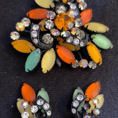 Vintage Set. Tropical Matte Crystals. 